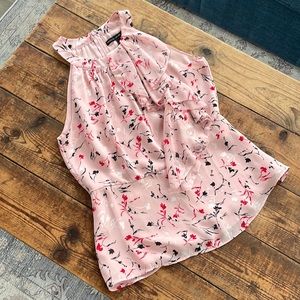 WHBM Pink Floral Tank